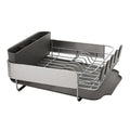 Compact Dish Drying Rack with Self Draining Angled Board and Flatware Caddy for Kitchen sdaleads
